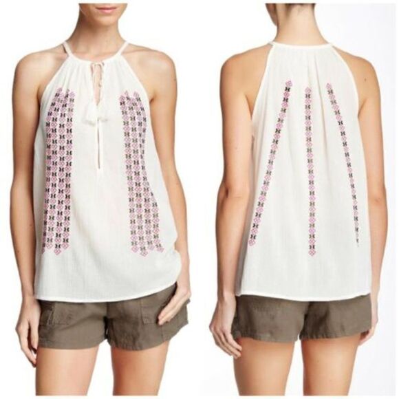 Joie Eniko Embroidered Cami Tank- xs - Picture 1 of 6